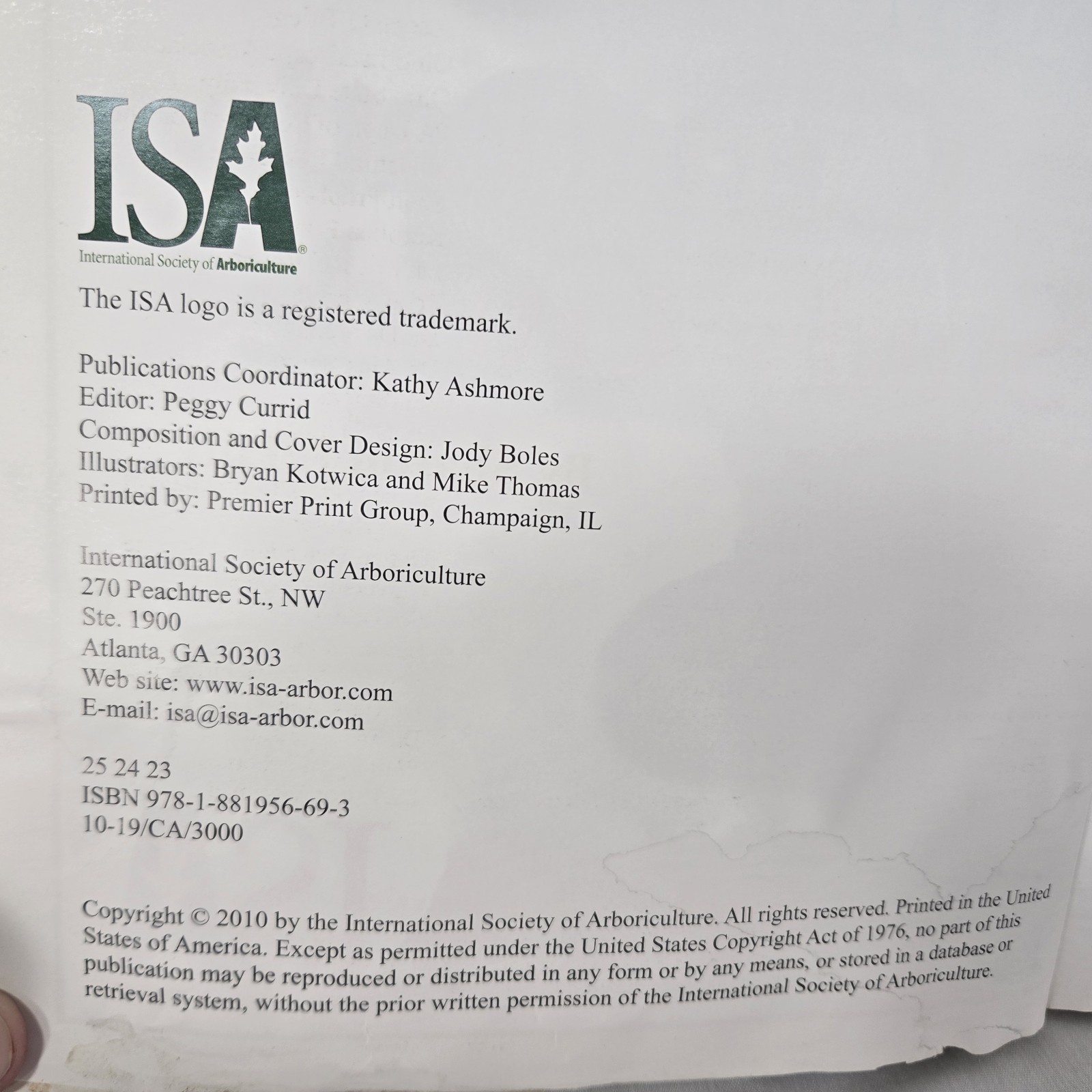 Arborists’ Certification Study Guide 2010 Sharon J. Lilly ISA Textbook Paperback