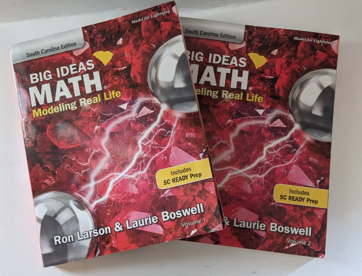 Big Ideas MATH Grade 4 South Carolina Edition Modeling Real Life Vol 1 & 2, 2021