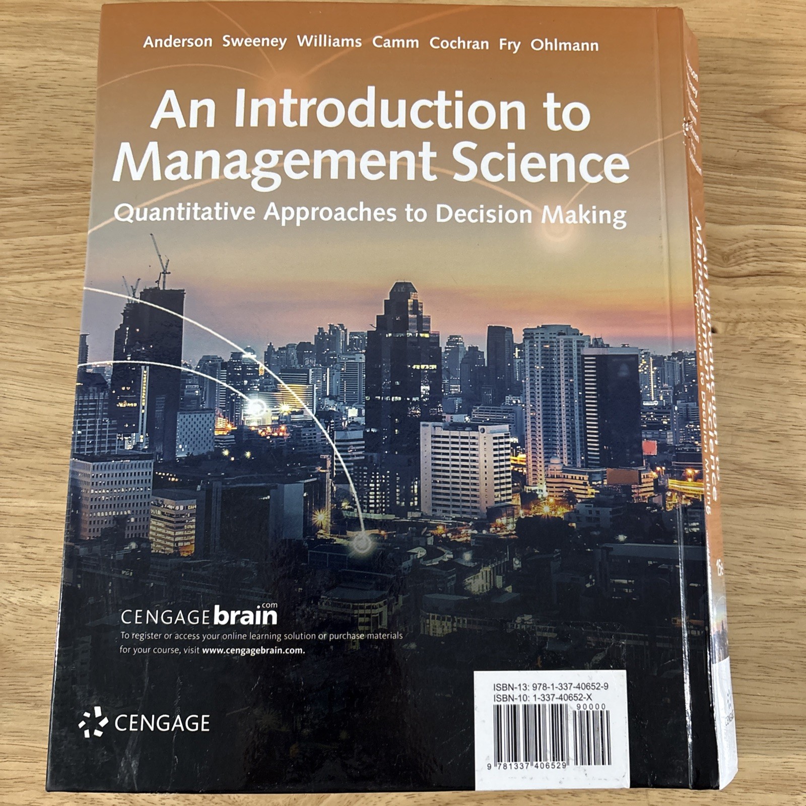 Introduction to Management Science : Quantitative Approach by David R. Anderson,