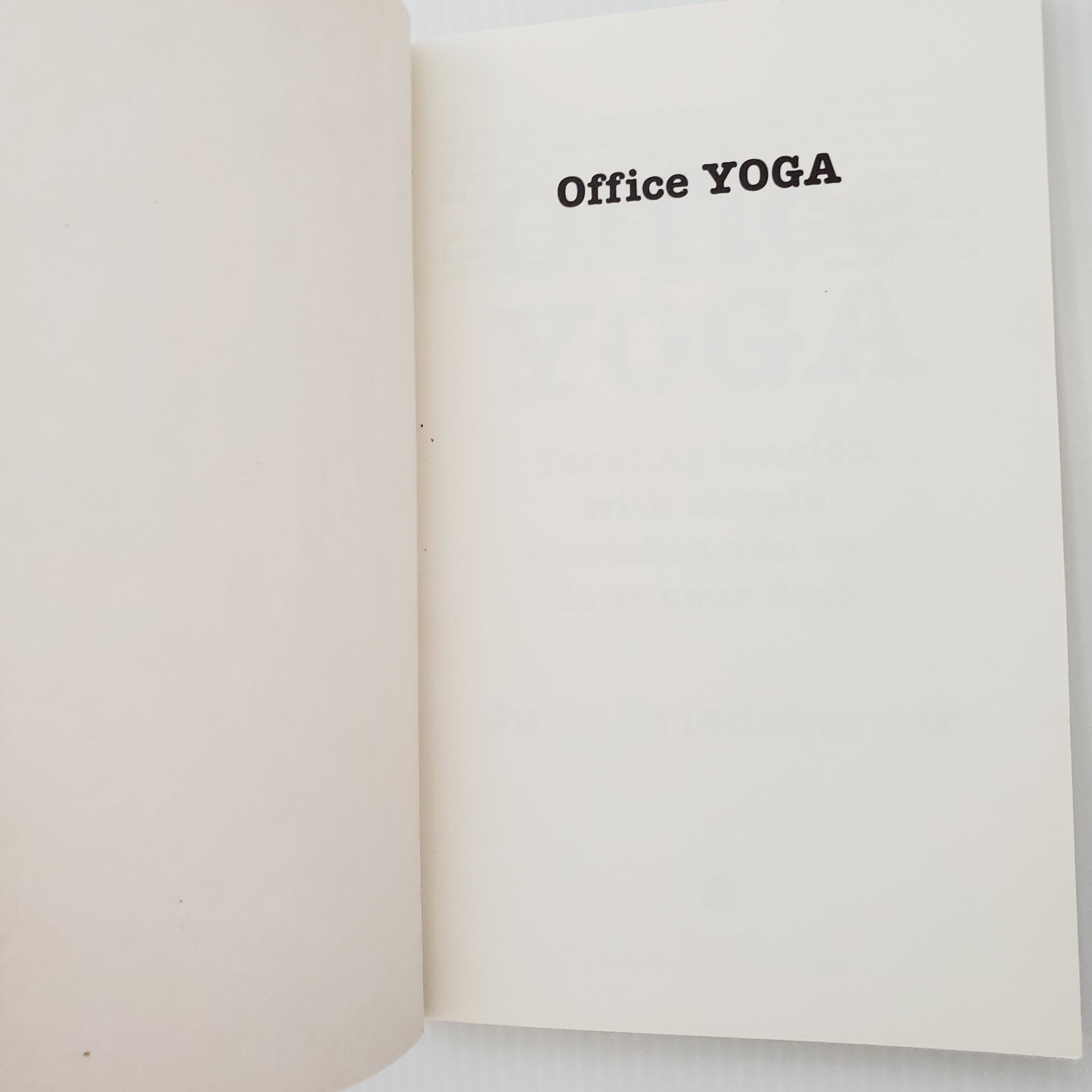 Pain Free at Your PC & Office Yoga Lot of 2 Books Relief Tension Carpal Tunnel