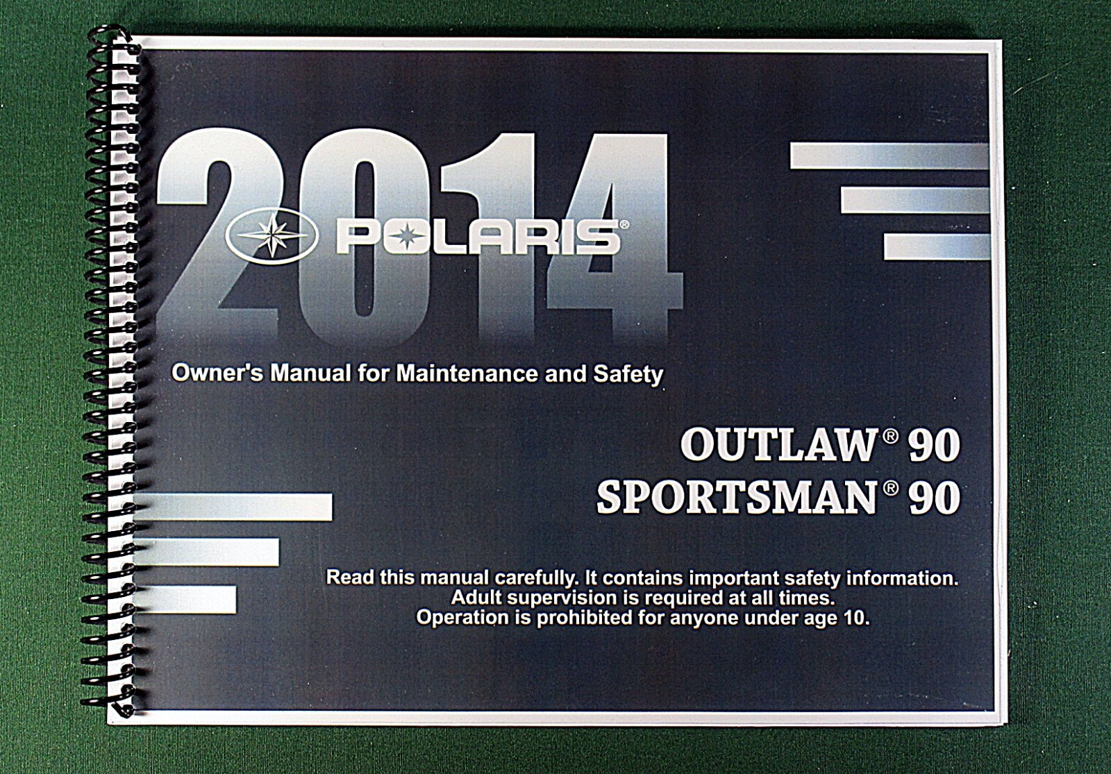 2014 Polaris Sportsman 90 ATV Owner’s Manual: 200 Pages & Protective Covers!