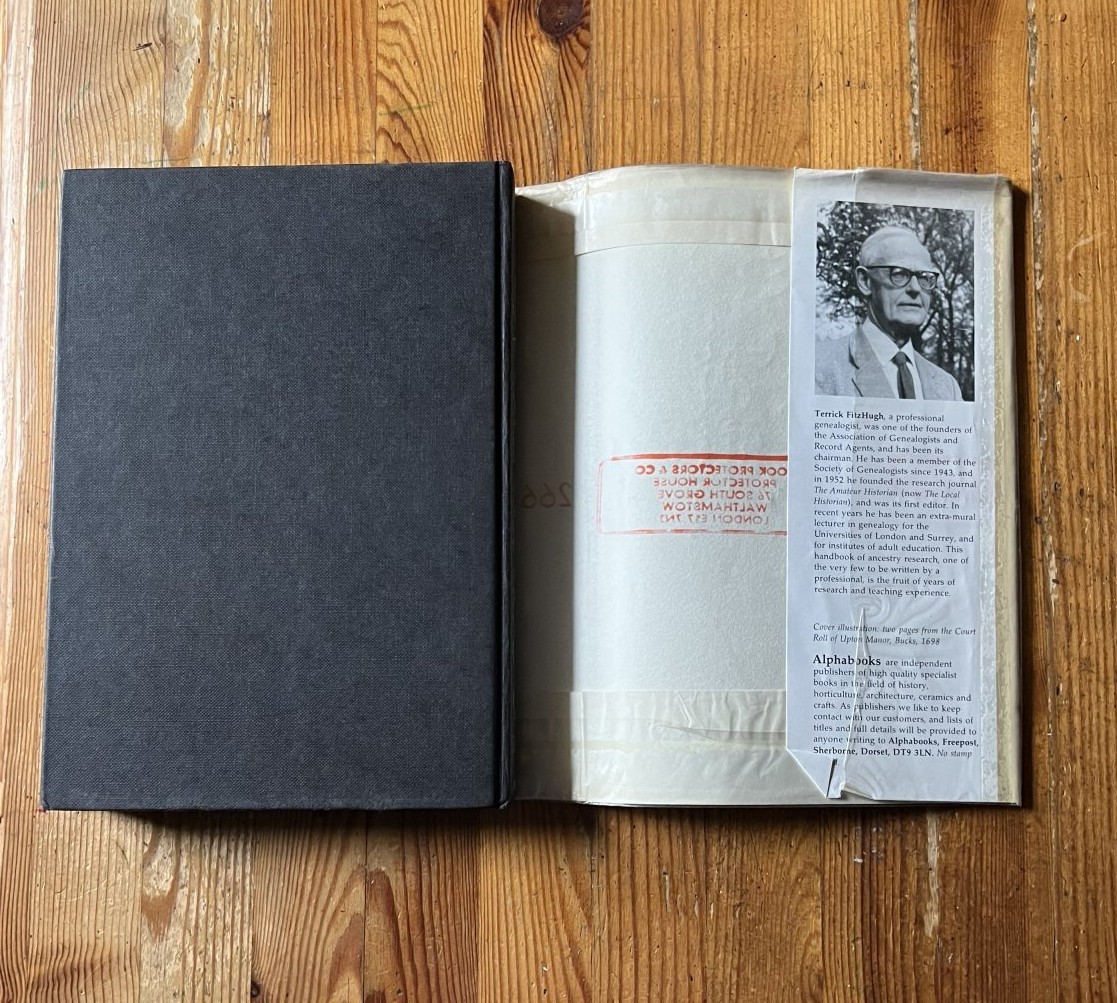 The Dictionary of Genealogy by Terrick V H FitzHugh – H/B 1986 VG condition