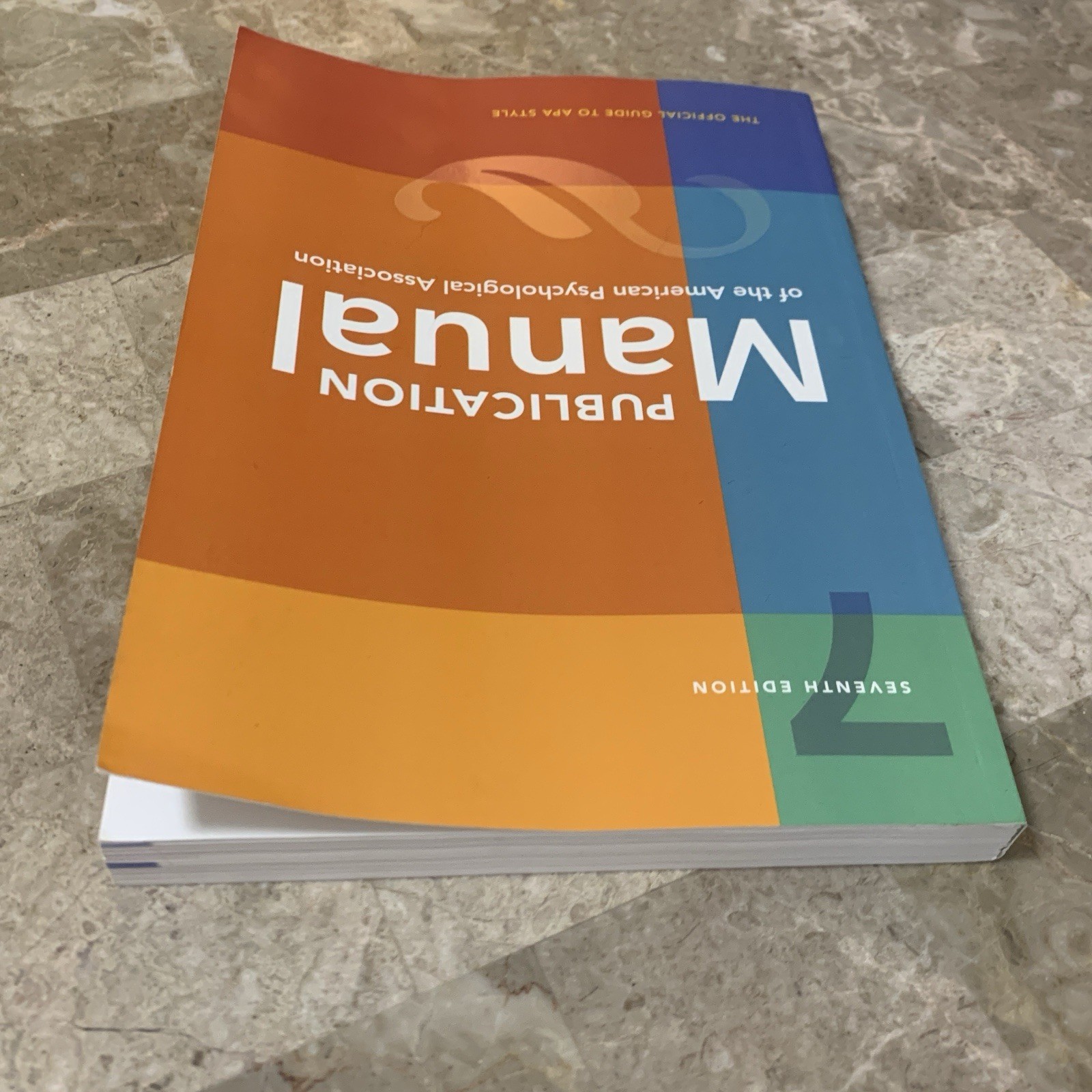 Publication Manual of the American Psychological Association 7th Edition APA PB!