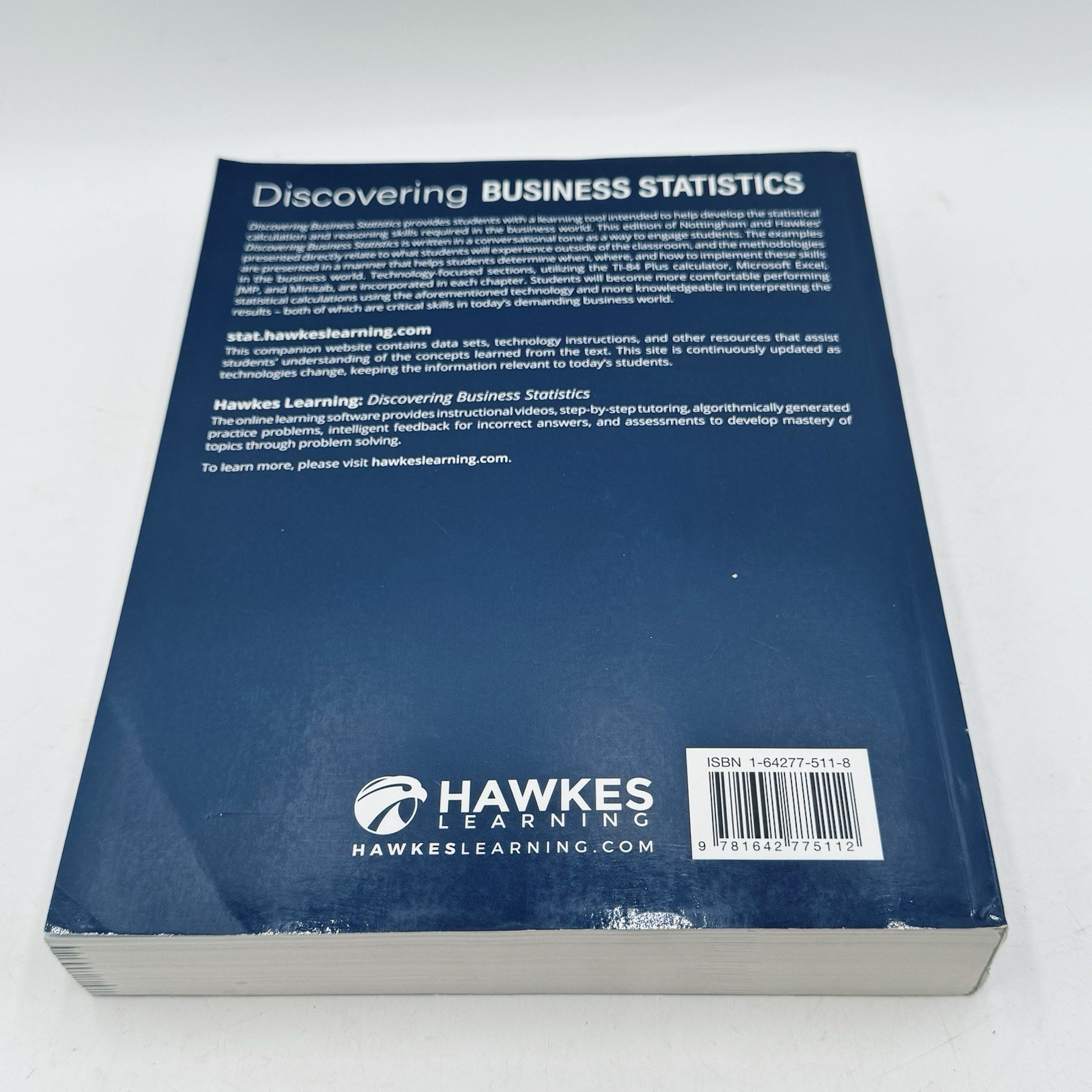 Discovering Business Statistics 2nd Edition Textbook by Hawkes Learning Systems