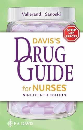 Davis’s Drug Guide for – Paperback, by Vallerand April Hazard; – Very Good j