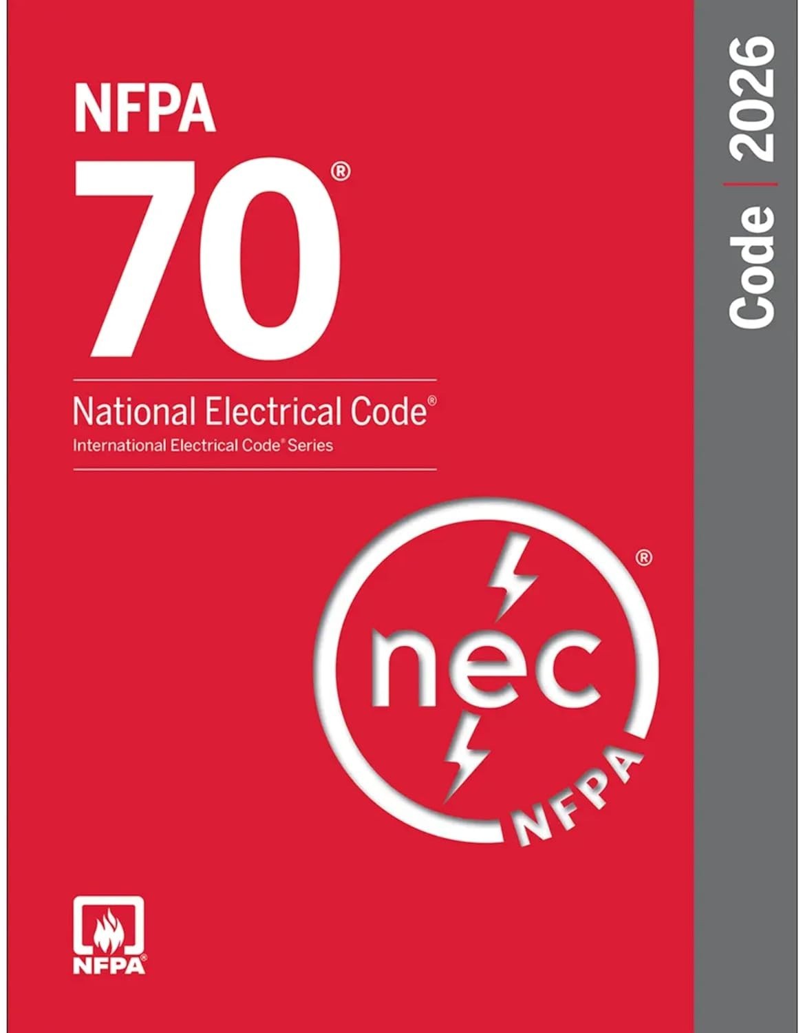 NFPA 70 National Electrical Code 2026 Edition Fire Protection PB index freeship