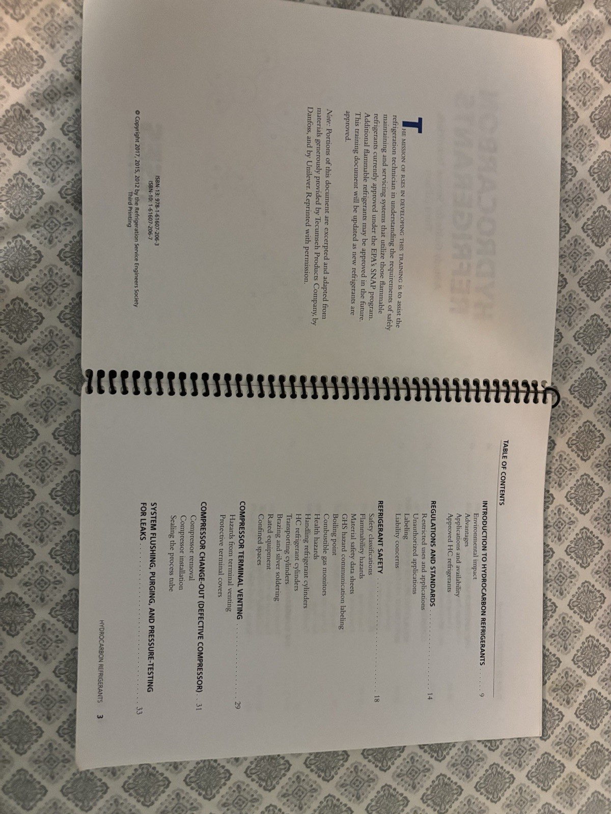 Hydrocarbon Refrigerants a Study Guide for Service Technicians