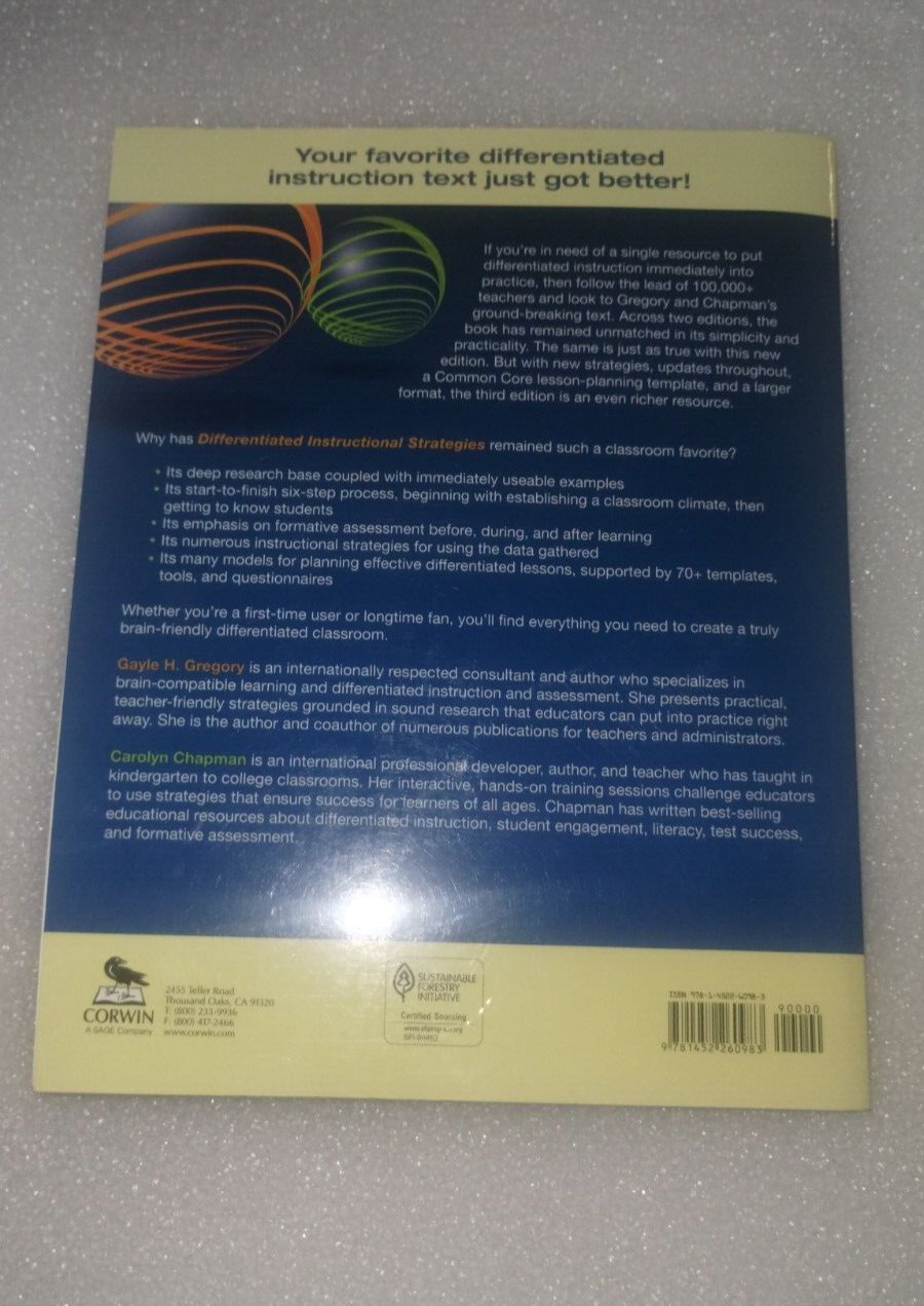 Differentiated Instructional Strategies: One Size Doesn’t Fit All