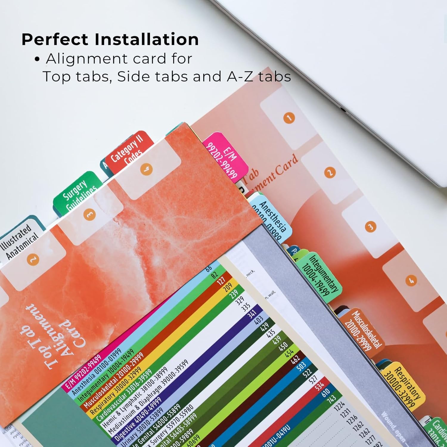 CPT 2025 Code Book Index Tabs – for AMA Version CPT 2025 Professional Edition, E