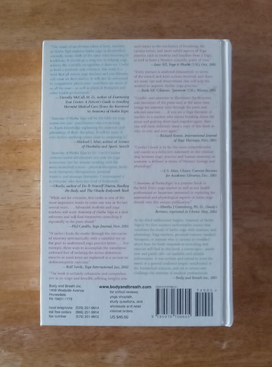 Anatomy of Hatha Yoga : A Manual for Students, Teachers and Practitioners by H.