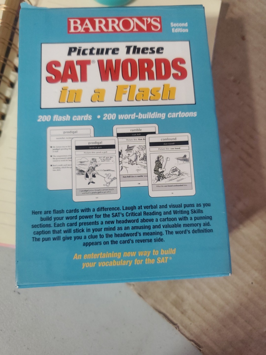 Picture These SAT Words in a Flash by Philip Geer (2010, Cards,Flash Cards,…