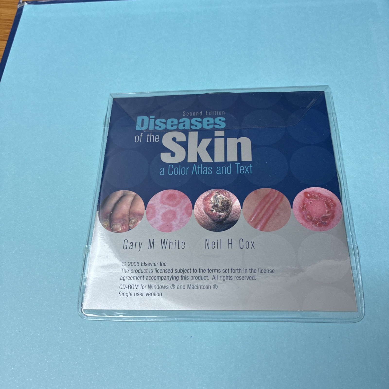 Diseases of the Skin Color Atlas & Text Second Edition Gary White Neil Cox W/ CD