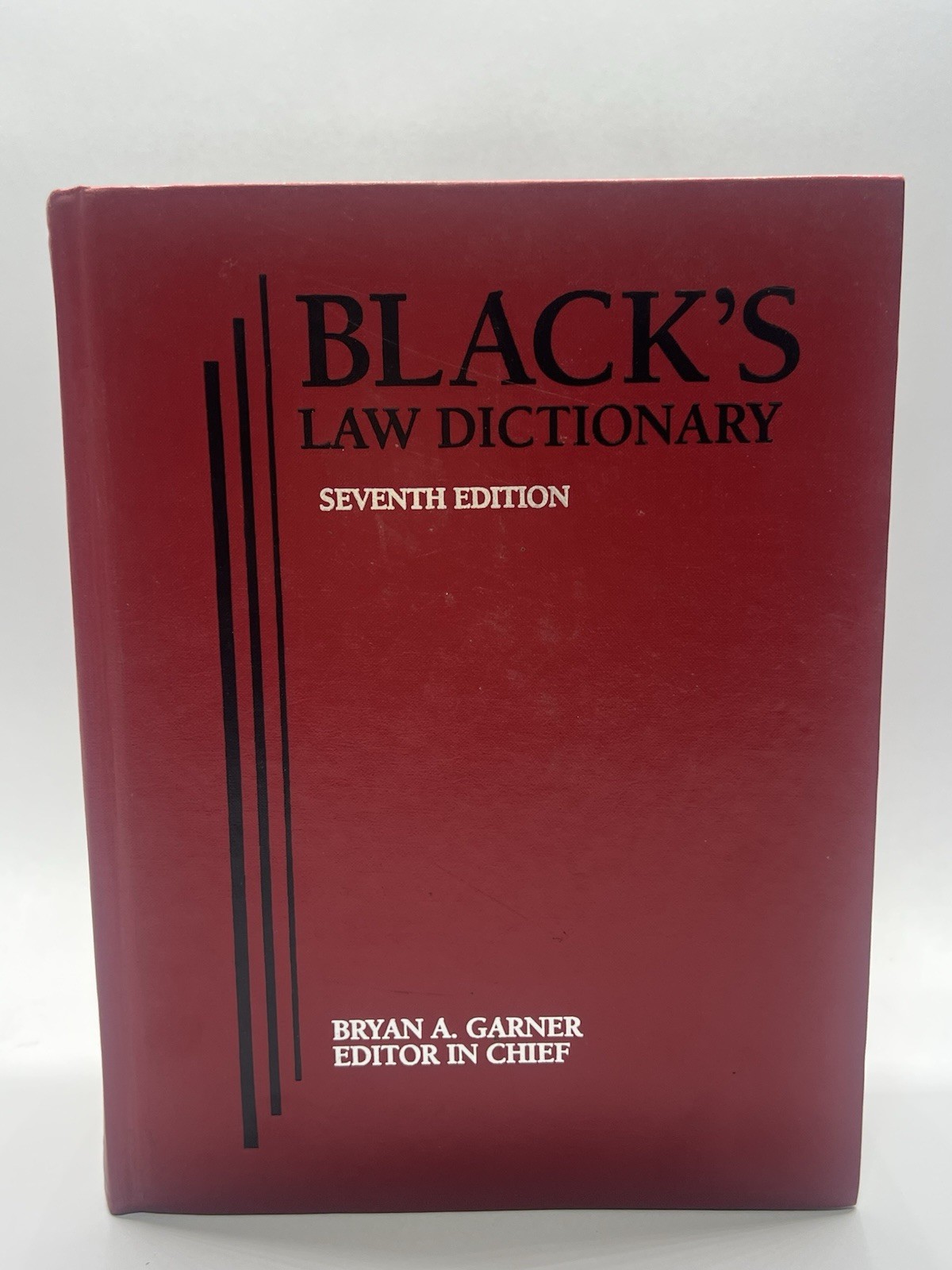 Black’s Law Dictionary 7th Edition – Hardcover By Garner, Bryan A. – EUC