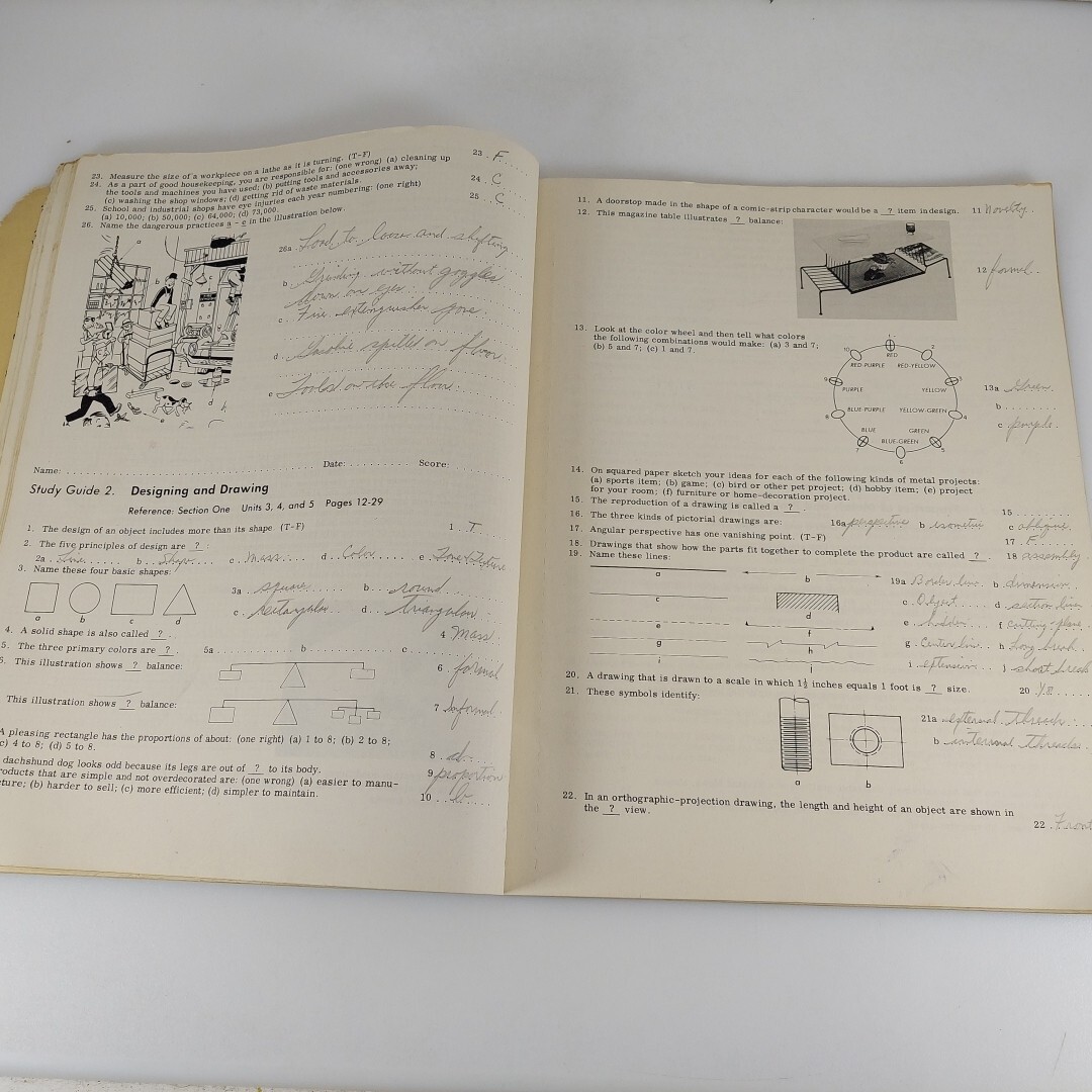 Workbook For General Metals Second Edition by John Feirer 1960 Illustrated PB