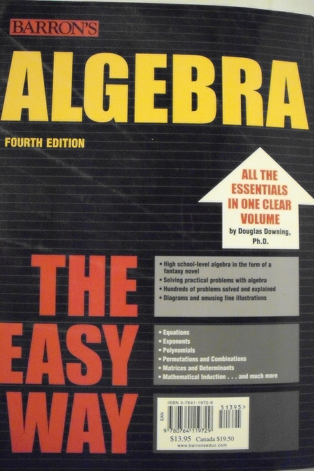 Algebra the Easy Way (Barron’s Easy Series)