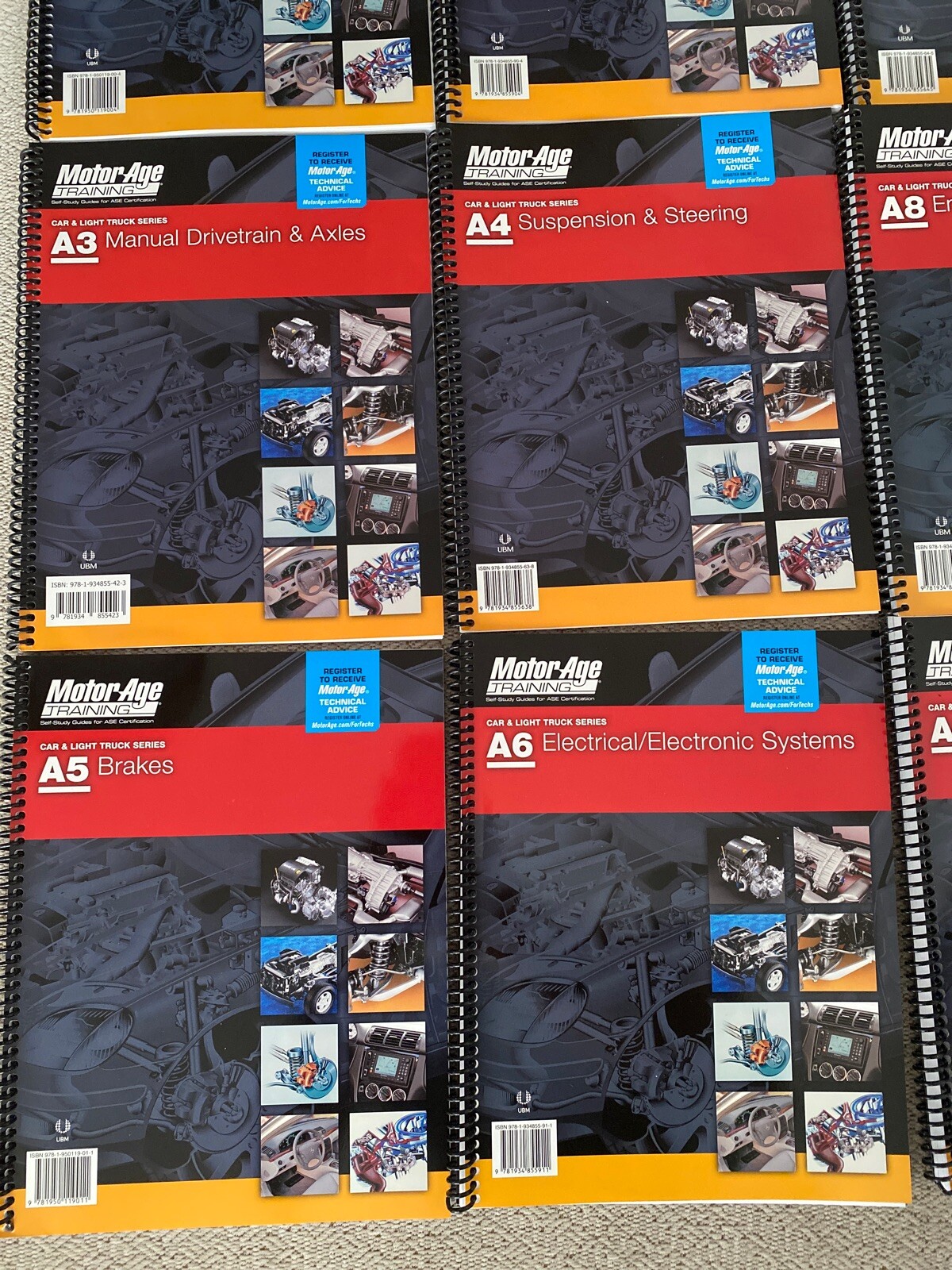 Motor Age Training – A1-A9 Car and Light Truck Study Guide Set – ASE Test Prep