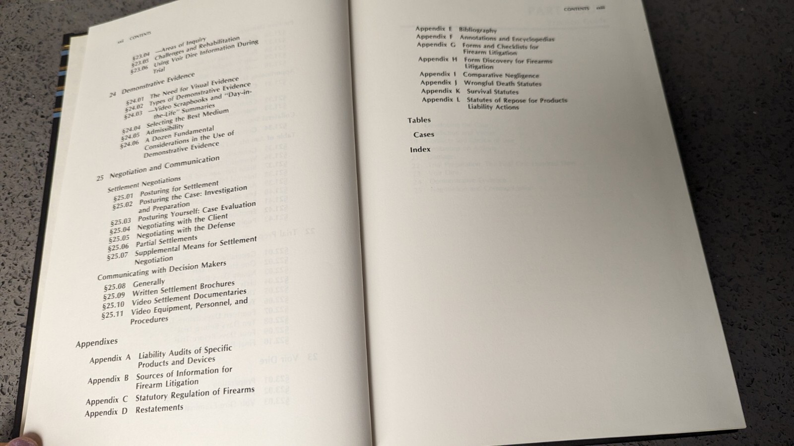 Firearms Litigation Law Science And Practice Volumes #2 ONLY (#1 not included)