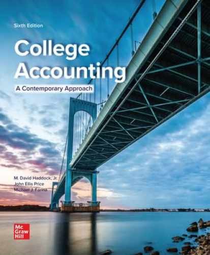 Loose Leaf For College Accounting (A – Loose Leaf, by Haddock M. David; – Good
