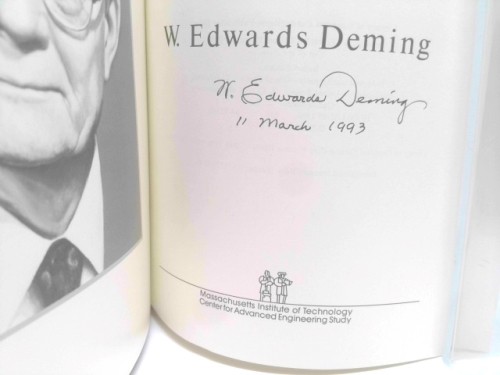 Out of the Crisis (Signed) by W. Edwards Deming