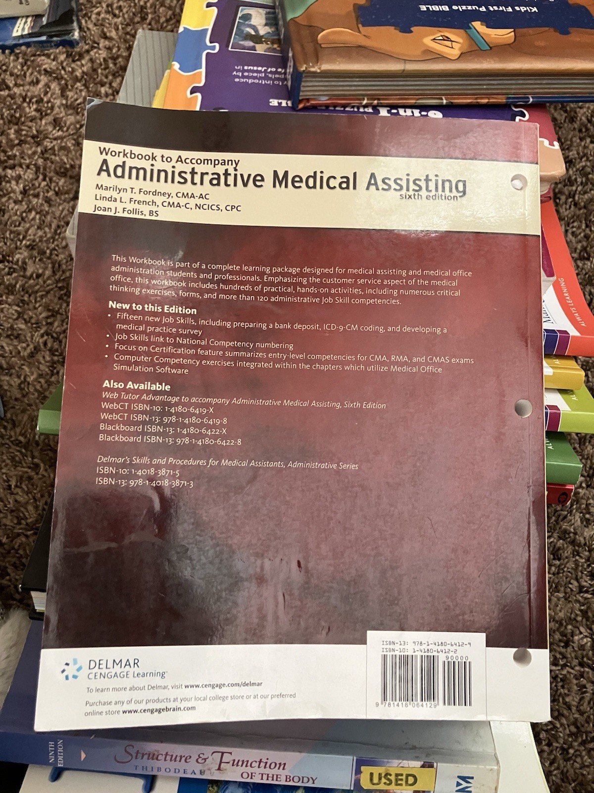 Medical Assisting: Administrative & – Hardcover, by Blesi Michelle – Very Good