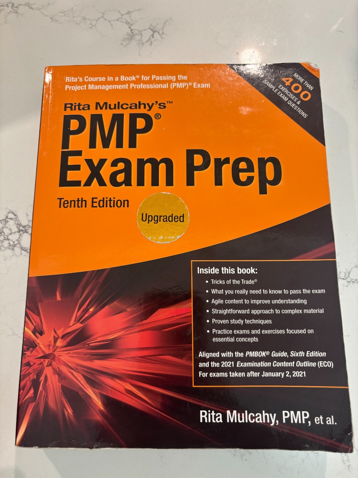 PMP Exam Prep by Rita Mulcahy, Tenth Edition, very good