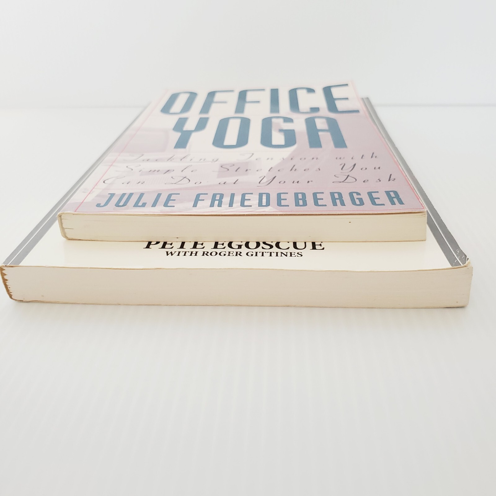 Pain Free at Your PC & Office Yoga Lot of 2 Books Relief Tension Carpal Tunnel