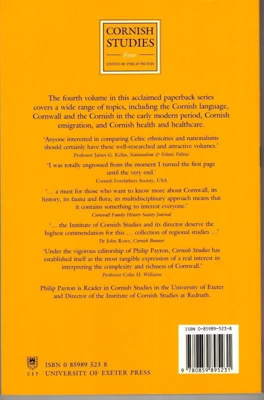Cornish Studies: Four : Philip Payton (ed.)