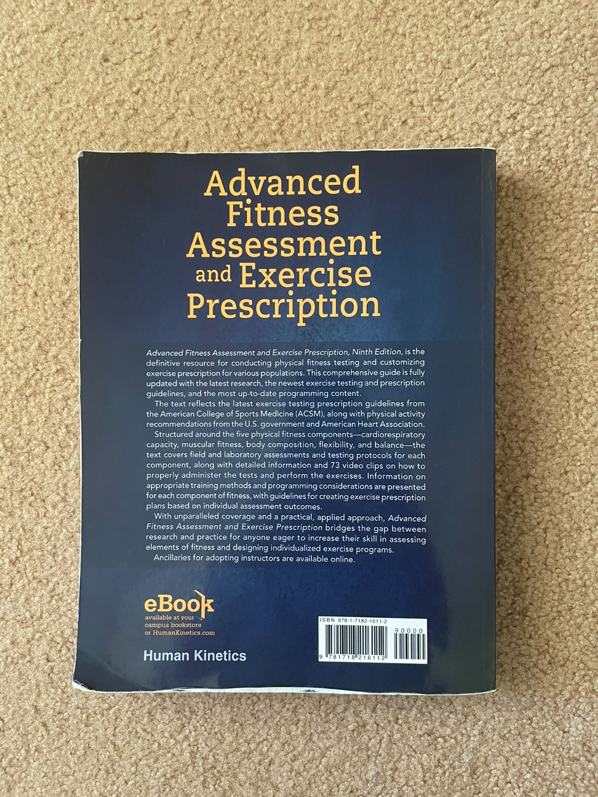 Advanced Fitness Assessment and Exercise Prescription – Used