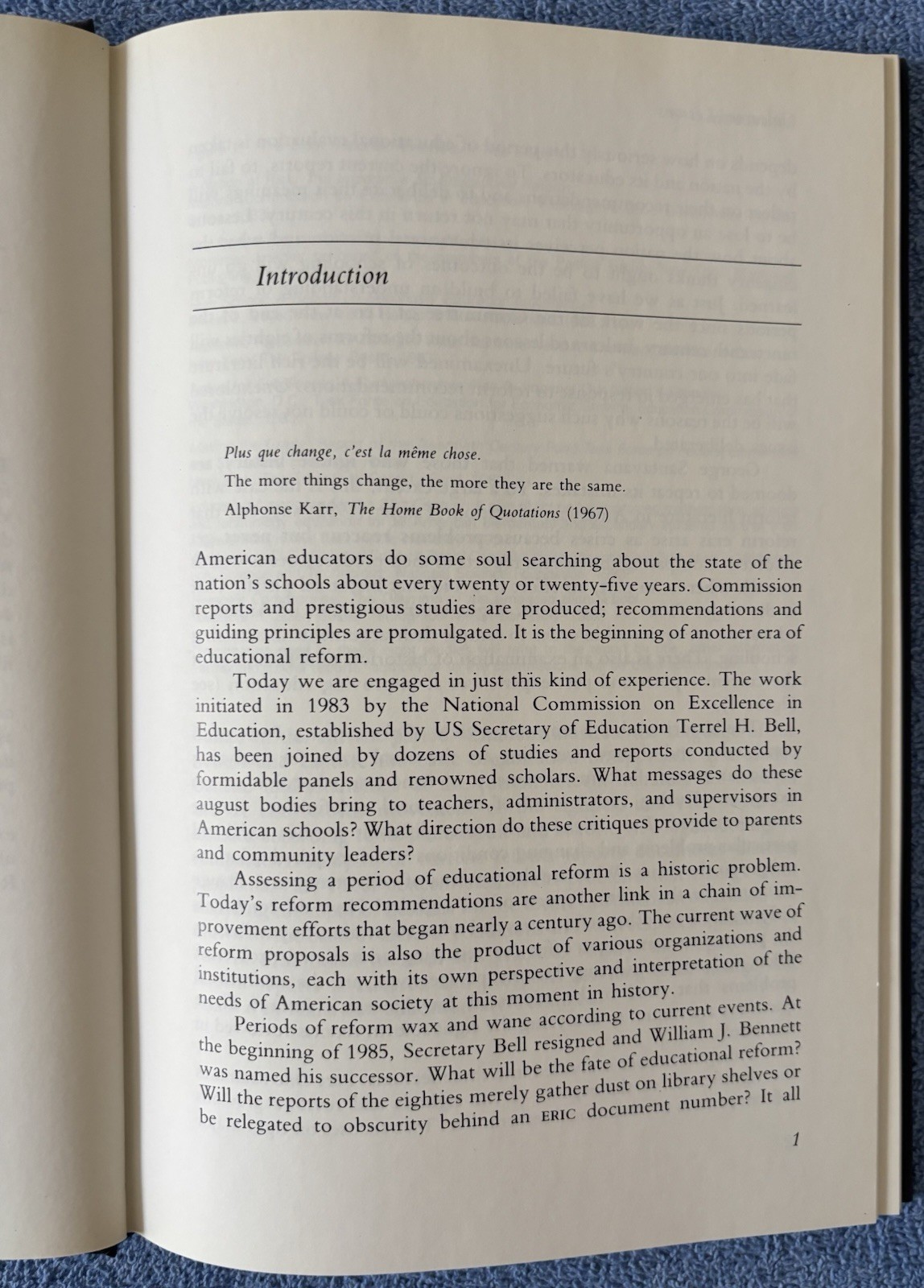 UNLEARNED LESSONS: Current and Past Reforms for School Improvement, Presseisen