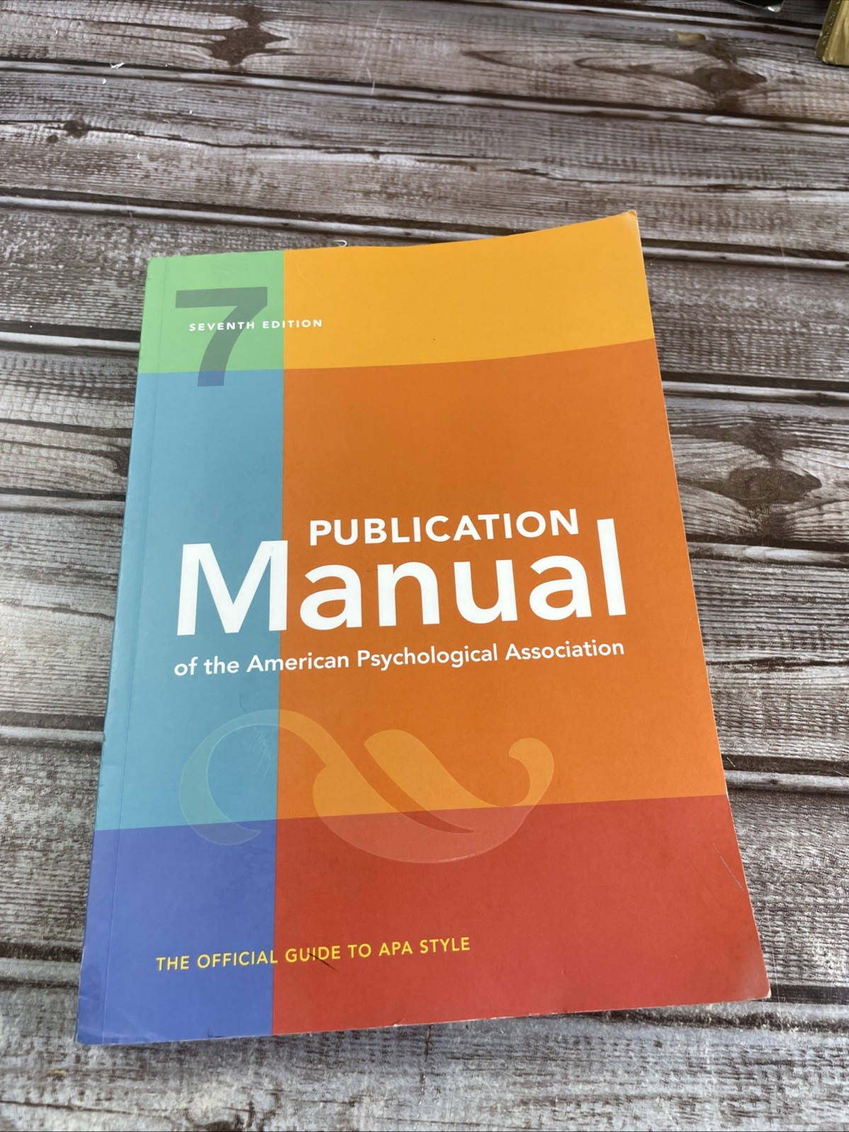 Publication Manual (OFFICIAL) 7th Edition of the American Psychological…