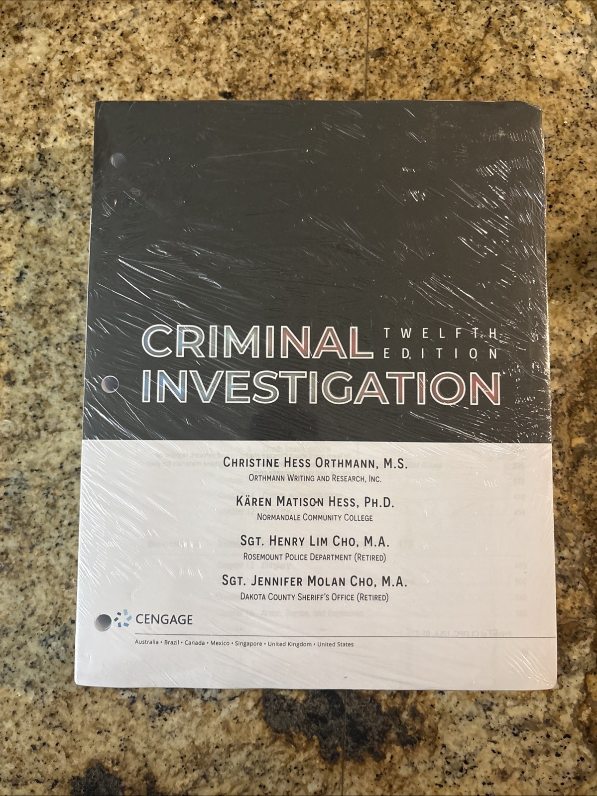 Criminal Investigation 12 Ed (MindTap Card + Paperback), by Hess Kären. NEW