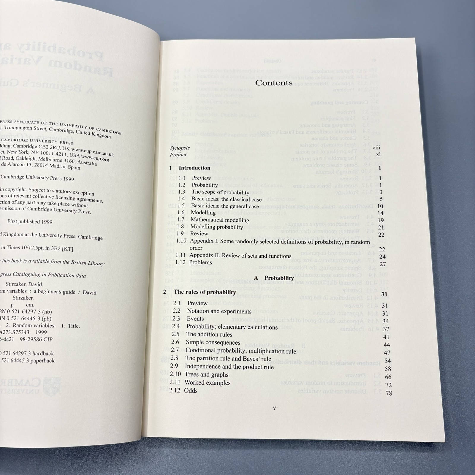 Probability and Random Variables A Beginner’s Guide David Stirzaker PB Book