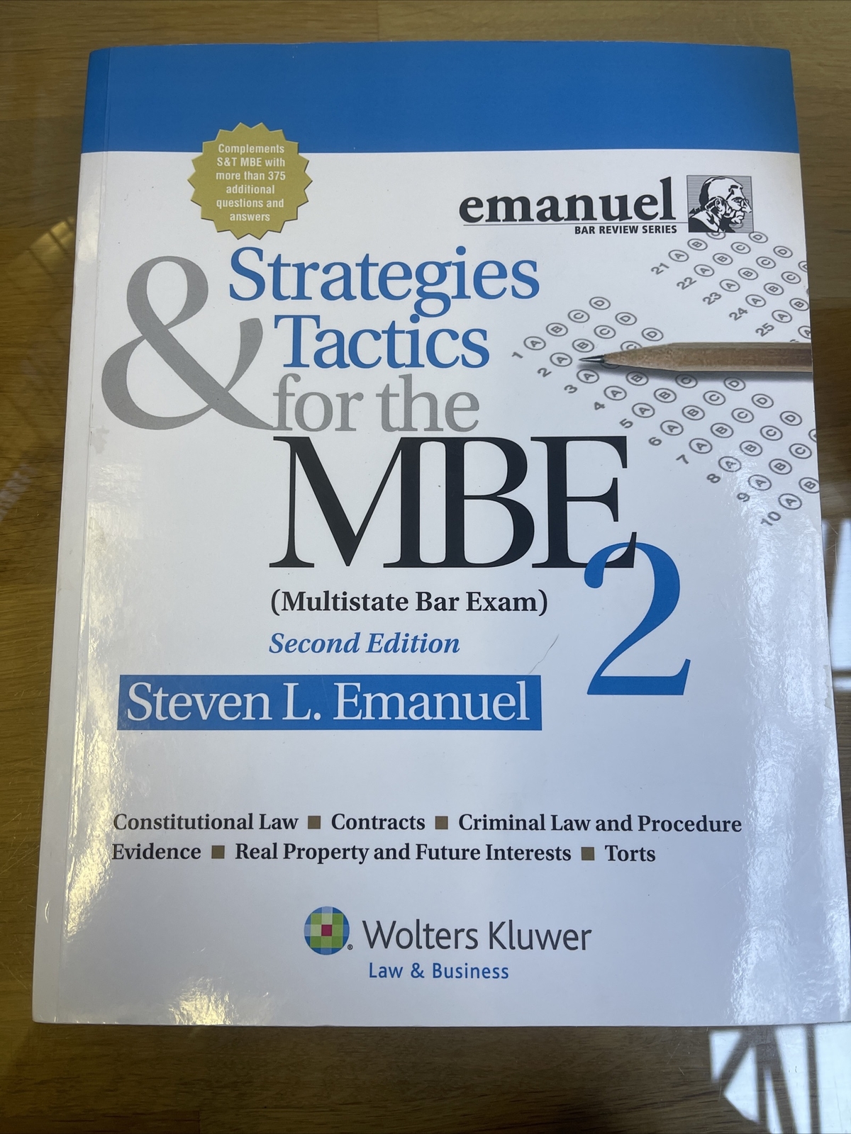Bar Review Ser.: Strategies and Tactics for the MBE 2 by Steven L. Emanuel…