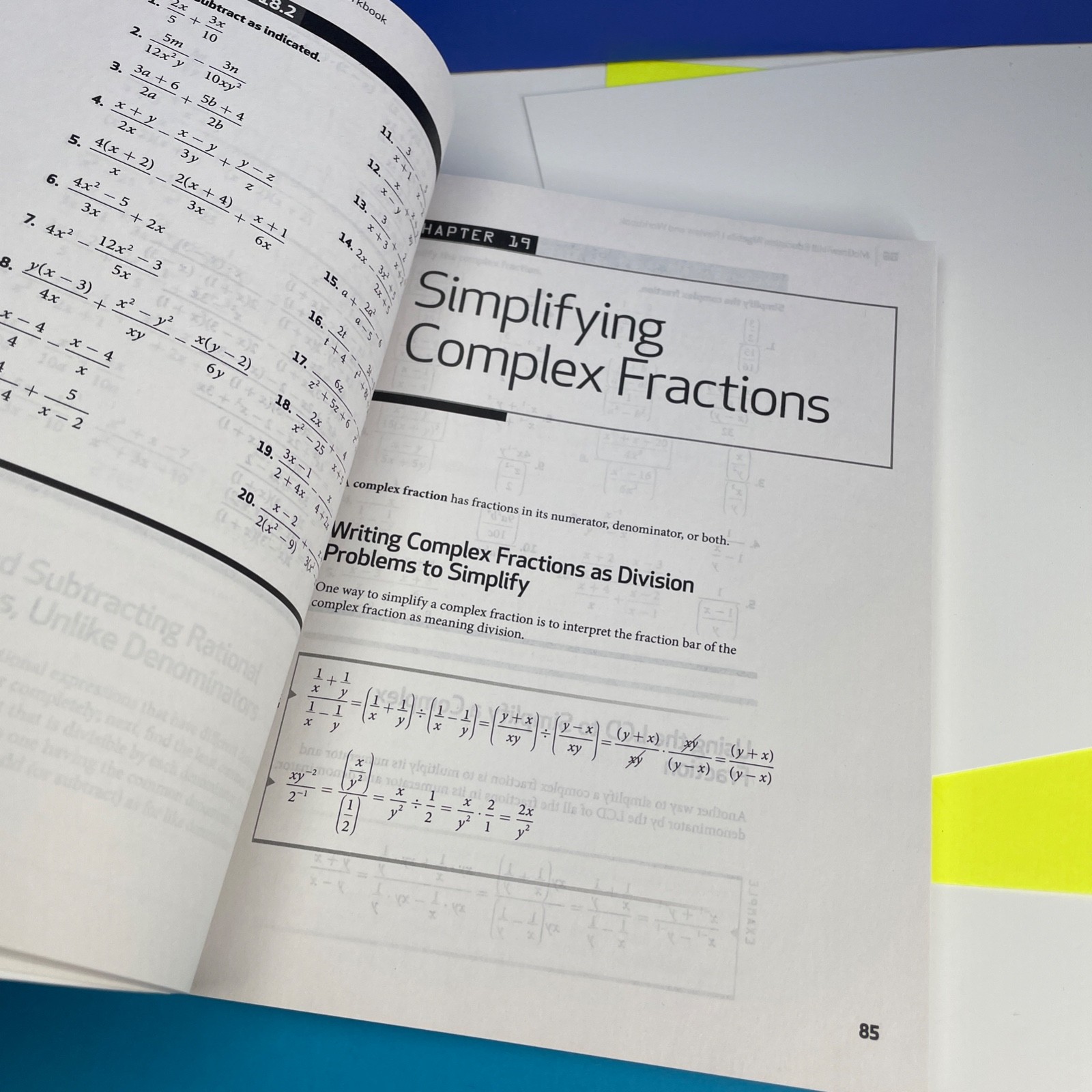 McGraw-Hill Education Algebra I Review and Workbook McCune Math Homeschool