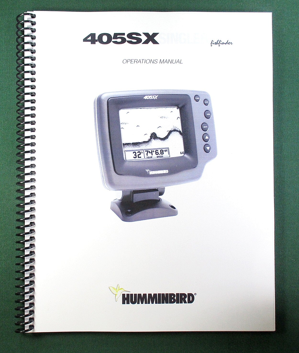 Humminbird 450SX Instruction Manual: 35 Pages & Protective Covers!