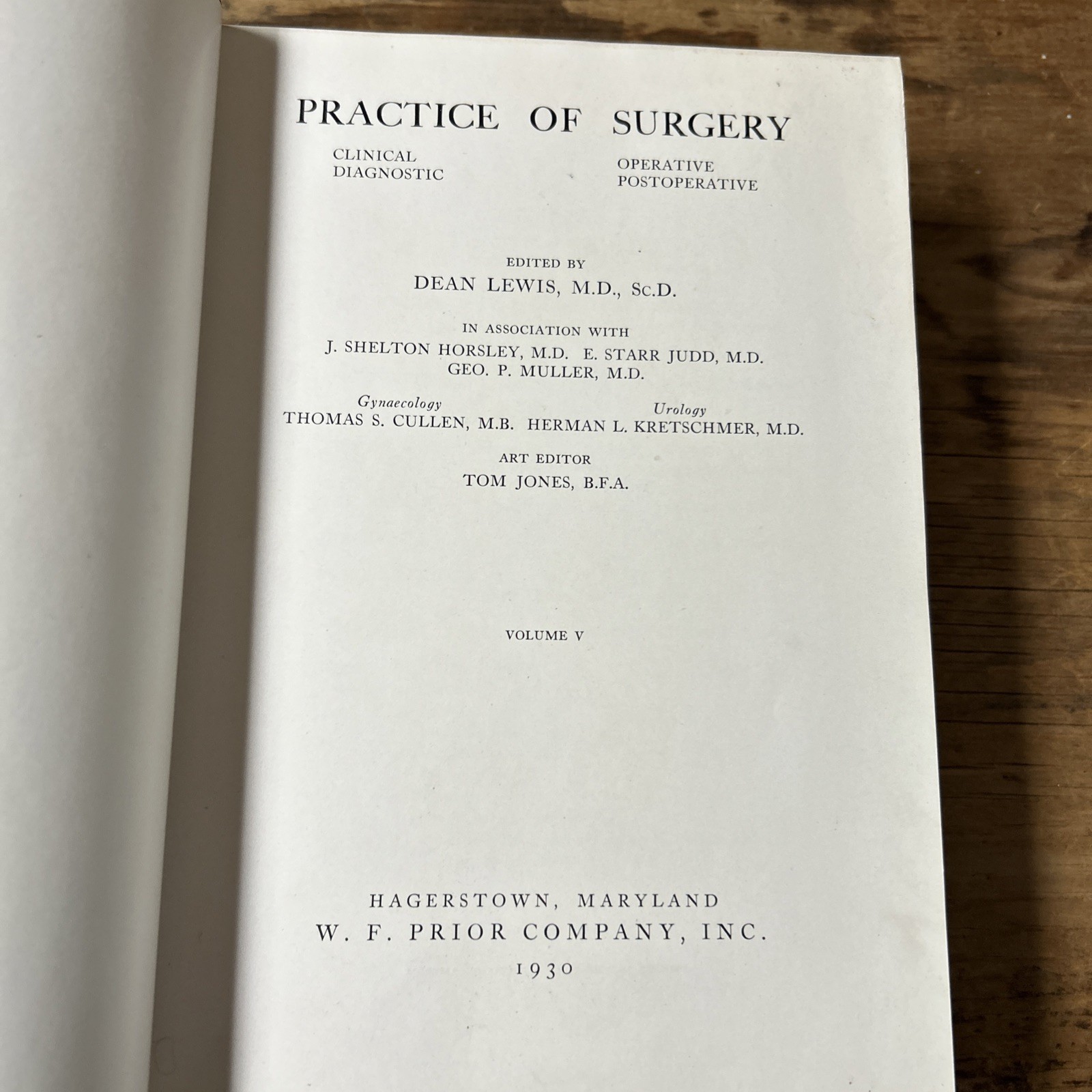 Practice Of Surgery V – Dean Lewis 1930 Pulmonary Lung Chest Plastic Surgery