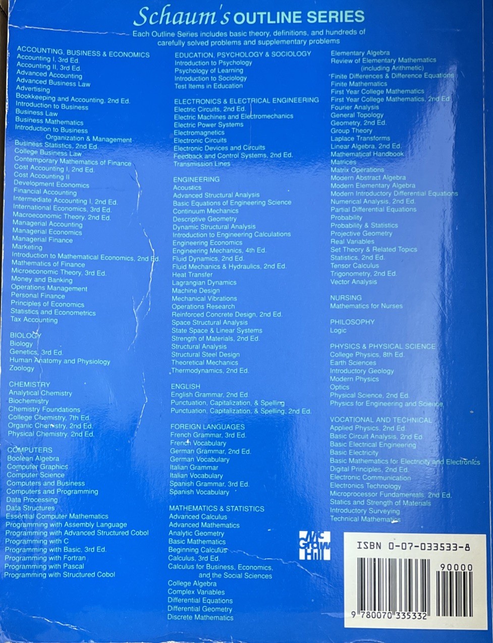 Schaum’s Outline Series Theory and Problems of Business Statistics Paperback