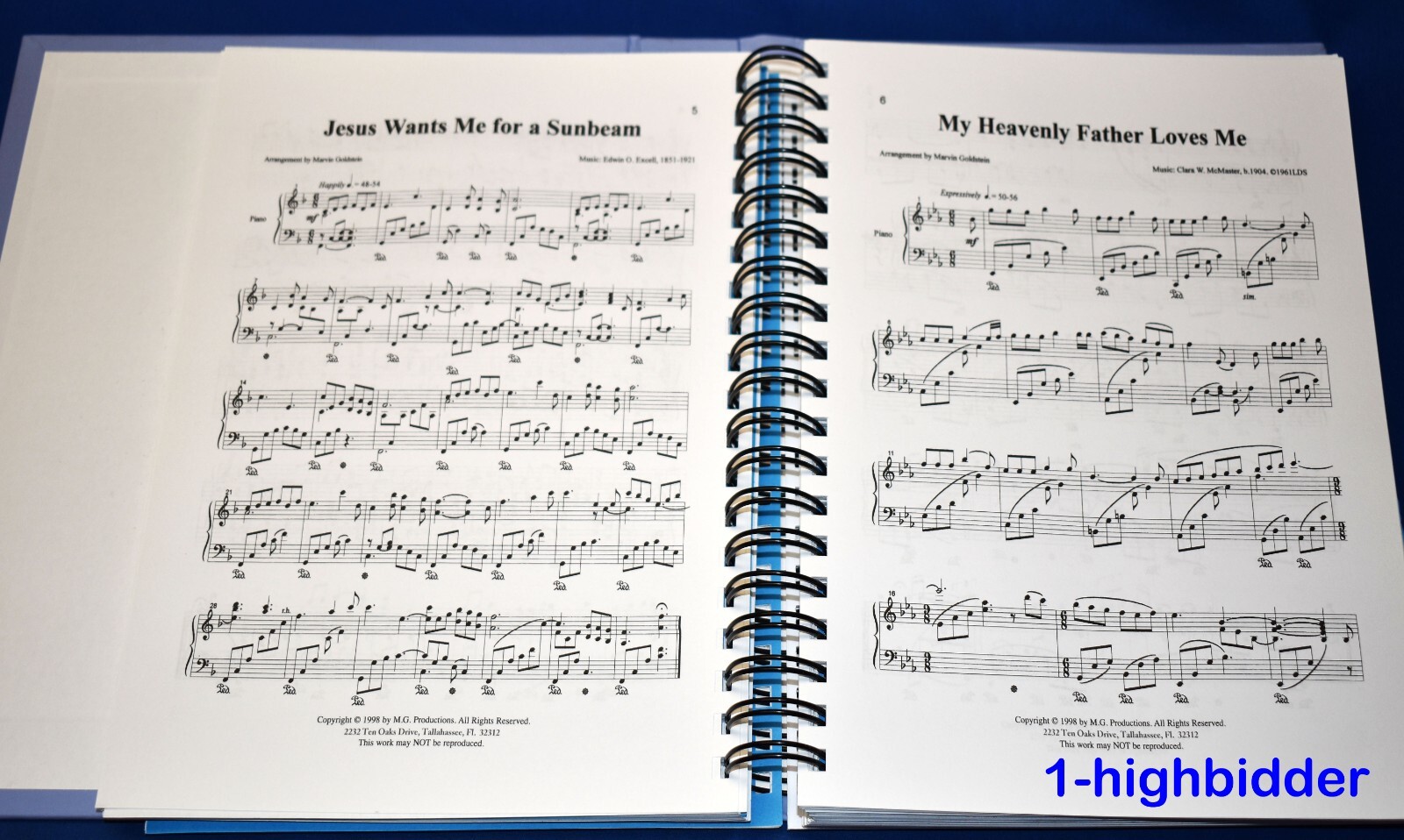 Masterworks: Marvin Goldstein Pianist Spiral-Bound 11 Songbooks in One! LDS
