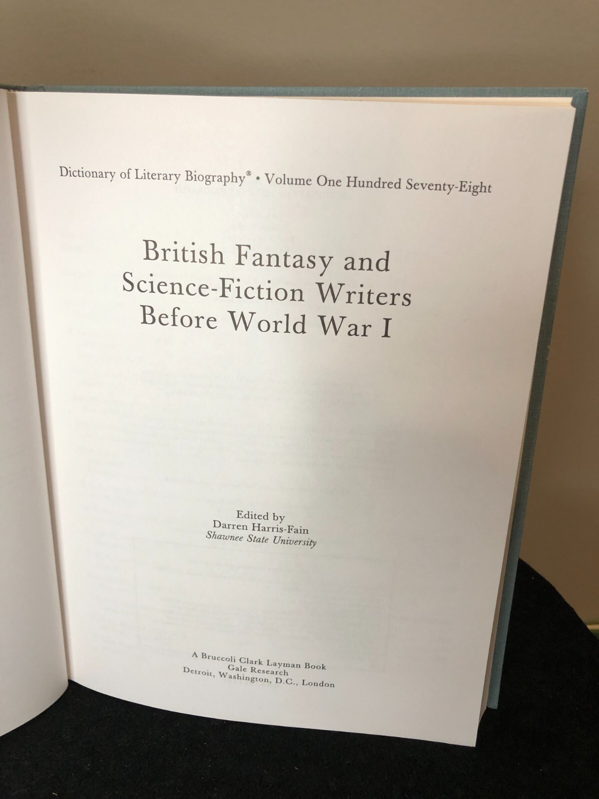 British Fantasy and Science-Fiction Writers before World War I, Dictionary 178