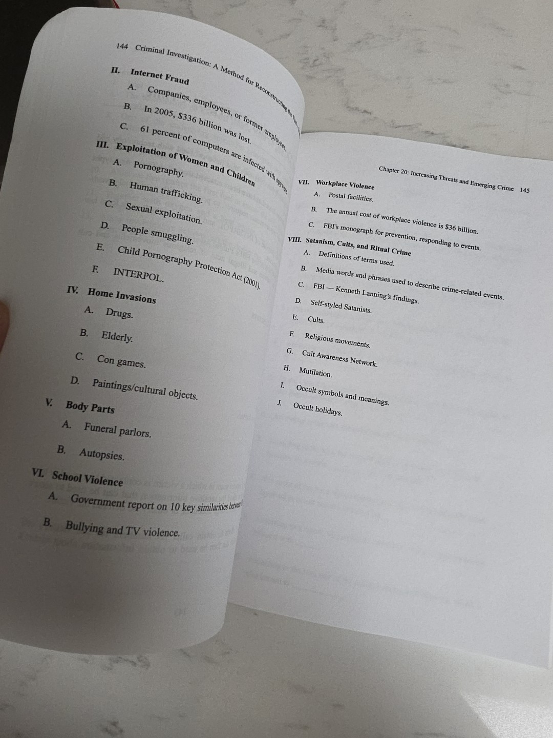 Criminal Investigation A Method For Reconstructing The Past Study Guide…