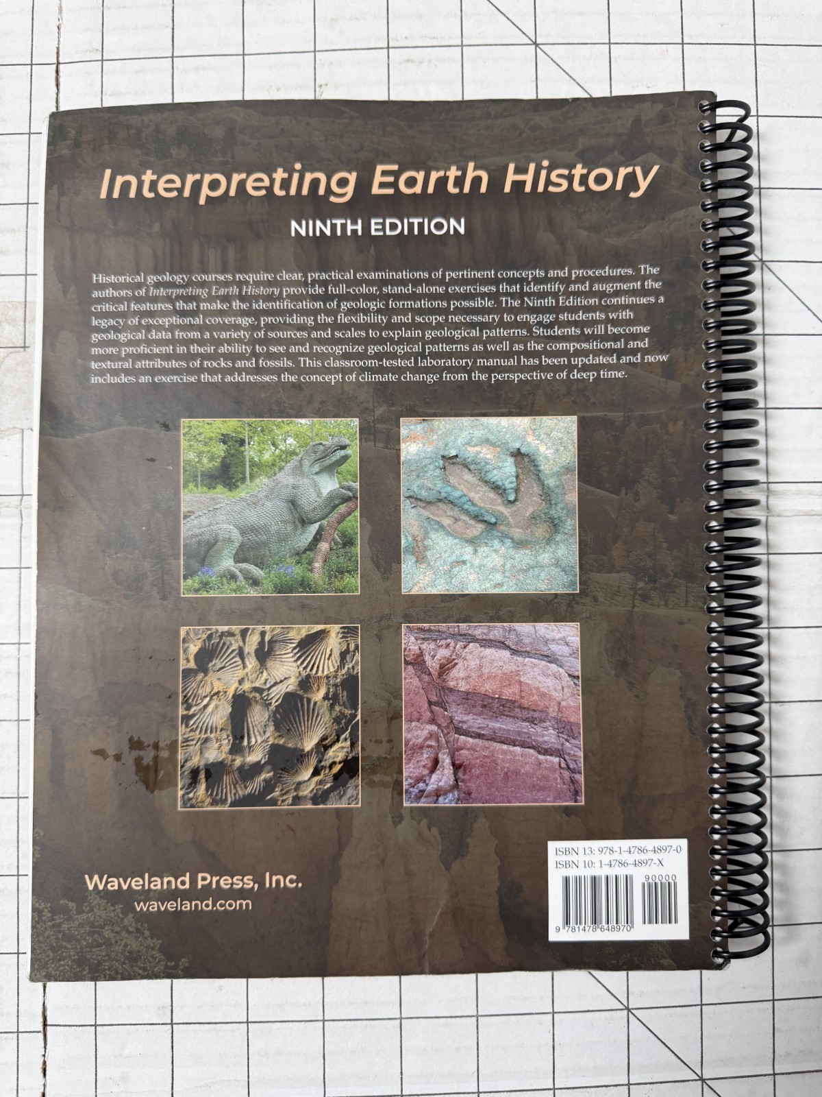 Interpreting Earth History: A Manual in Historical Geology 9th Edition Spiral