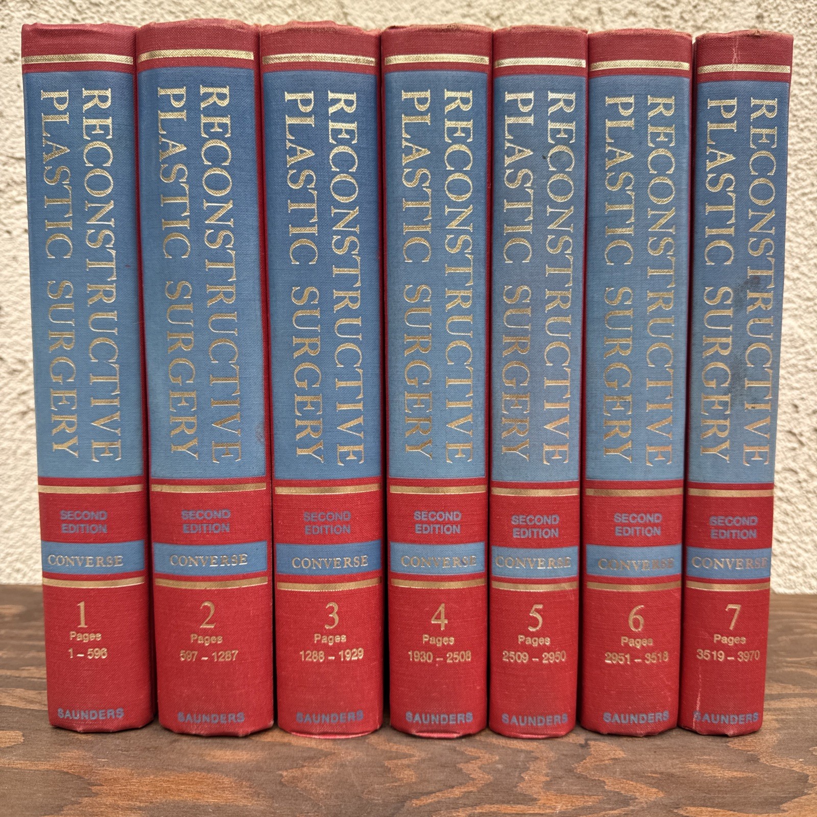 RECONSTRUCTIVE PLASTIC SURGERY: PRINCIPLES AND PROCEDURES John Converse 7 Vol