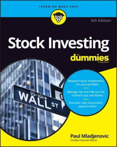 Stock Investing For Dummies – Paperback By Mladjenovic, Paul – GOOD