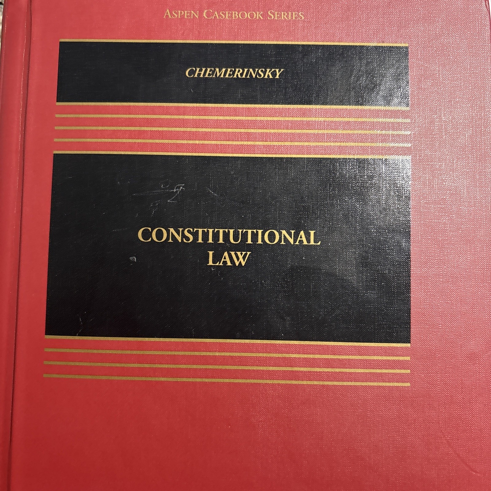 Constitutional Law 5th Ed Erwin Chemerinsky Hardcover ISBN 9781454876472