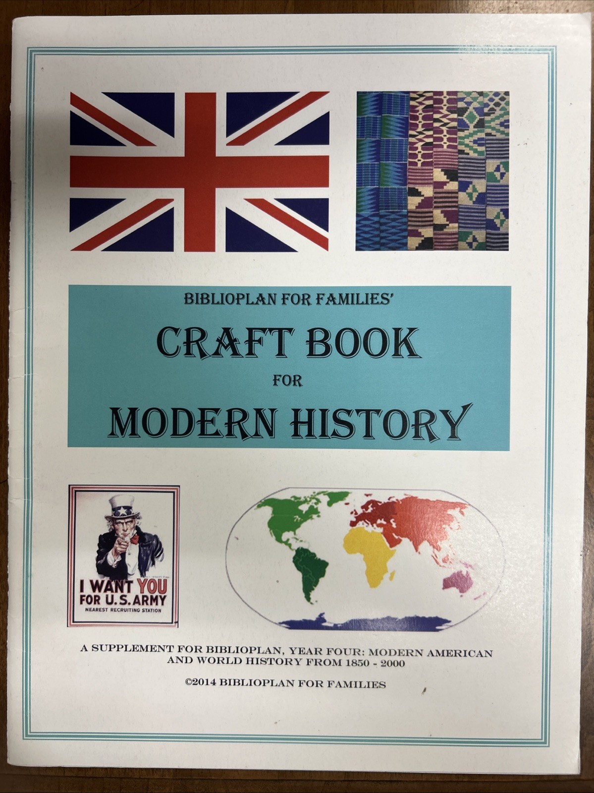 Biblioplan For Families. Craft Book For Modern History.