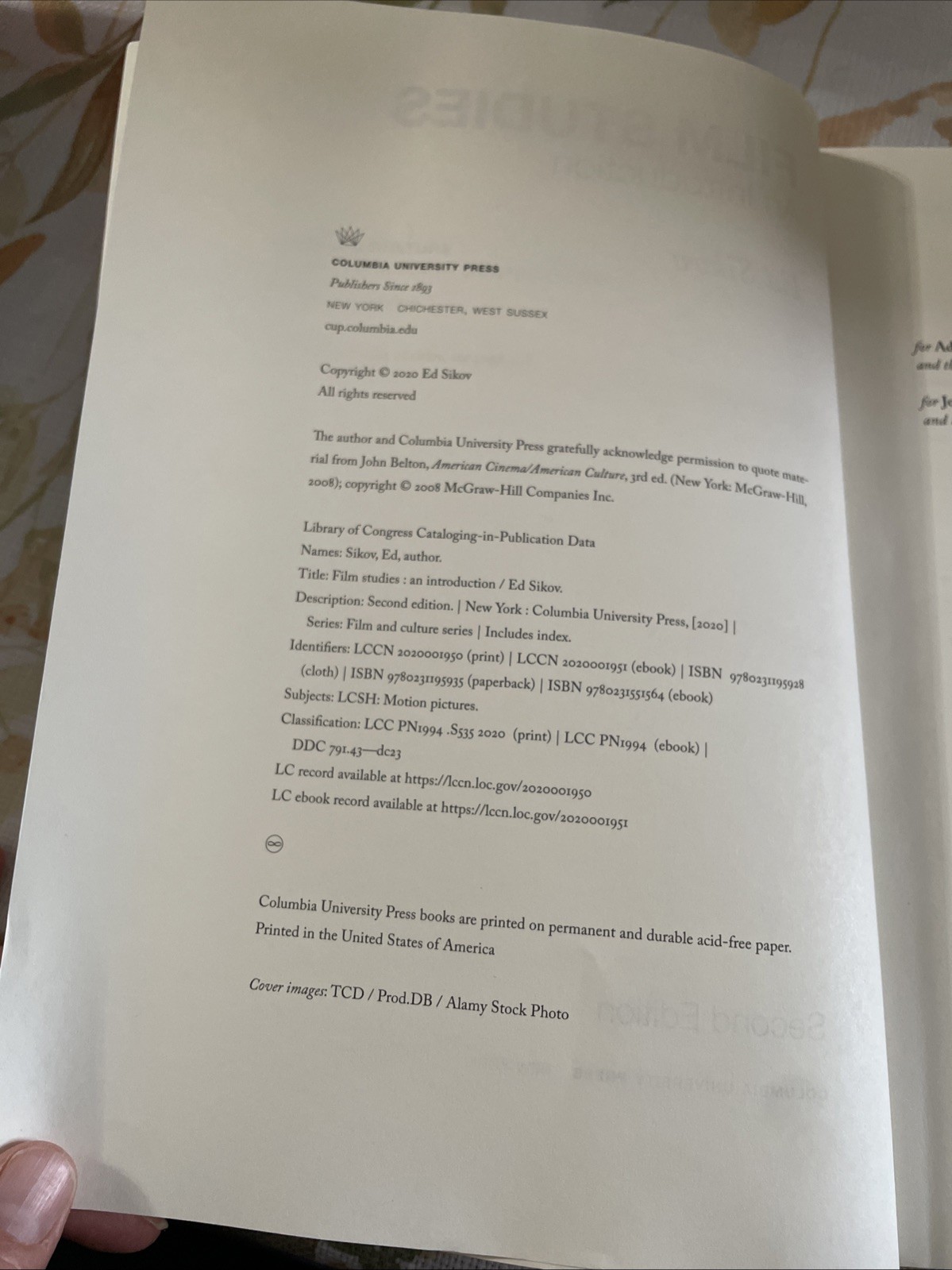 Film and Culture Ser.: Film Studies, Second Edition : An Introduction by Ed….