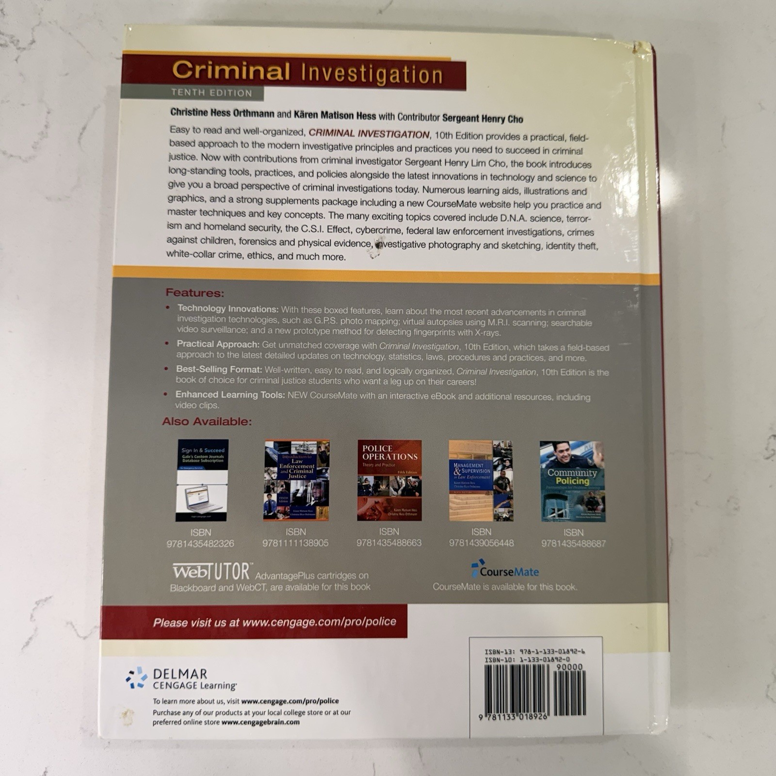 Criminal Investigation 10th Edition Forensic Textbook