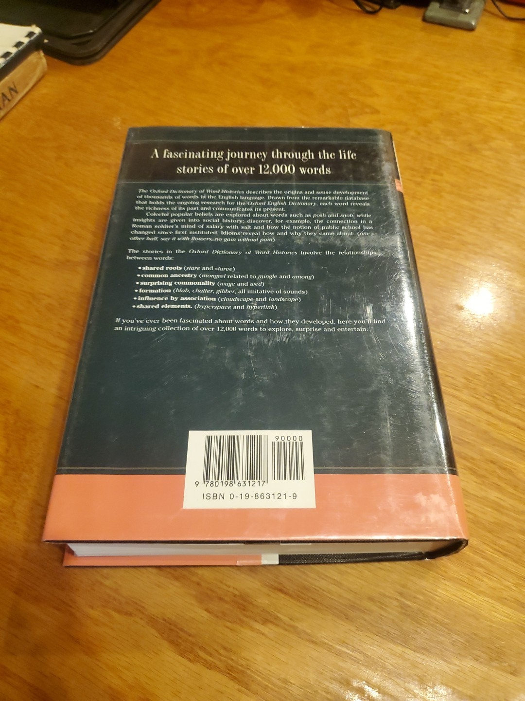 Oxford Dictionary of Word Histories by Glynnis Chantrell 2002 1st HCDJ
