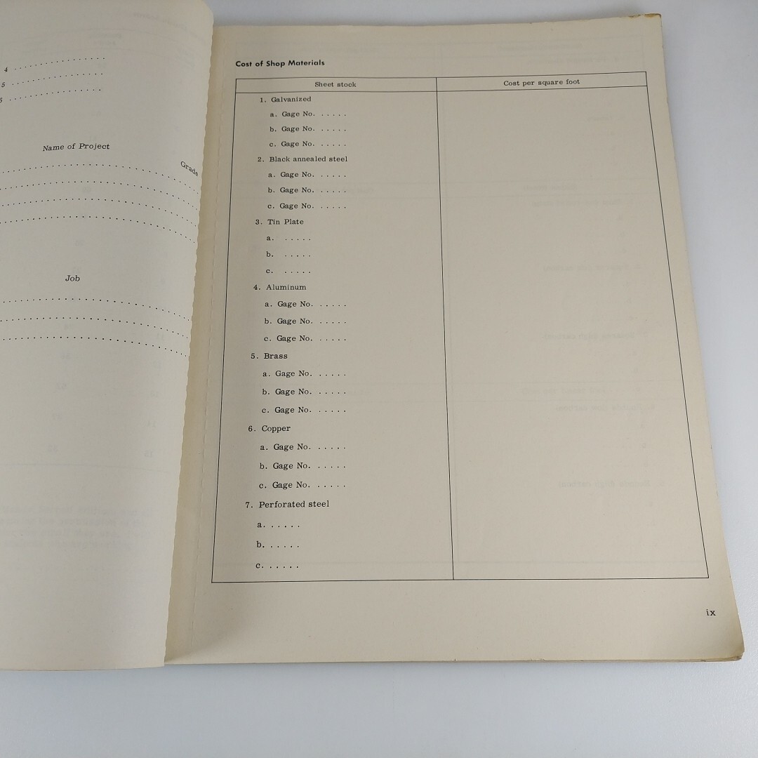 Workbook For General Metals Second Edition by John Feirer 1960 Illustrated PB