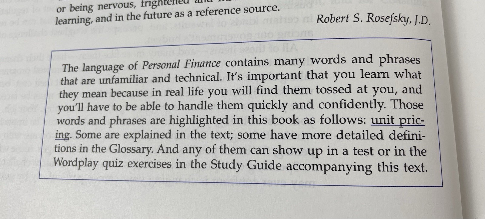 Personal Finance By Robert S. Rosefsky Sixth Edition Hardcover 1996 HC 6th